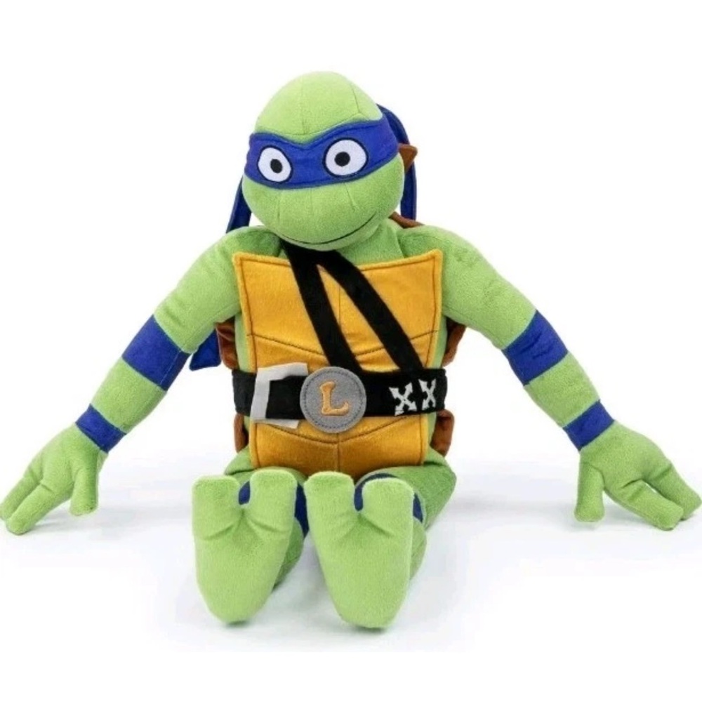 Vibrant Green and Blue Turtle Plush Toy
